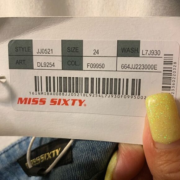 NWT Miss Sixty Special Straight Leg Jeans HR - Picture 10 of 16